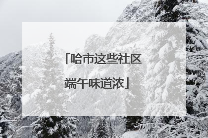 哈市这些社区端午味道浓
