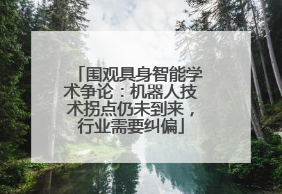 围观具身智能学术争论：机器人技术拐点仍未到来，行业需要纠偏