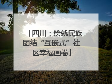 四川：绘就民族团结“互嵌式”社区幸福画卷