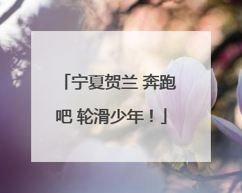宁夏贺兰 奔跑吧 轮滑少年！