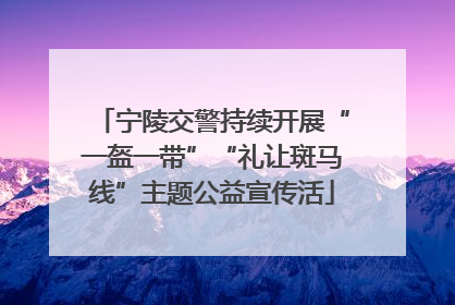 宁陵交警持续开展“一盔一带”“礼让斑马线”主题公益宣传活