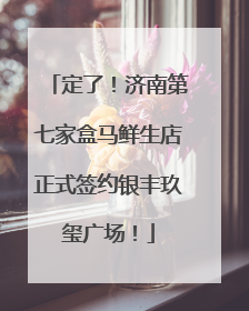 定了！济南第七家盒马鲜生店正式签约银丰玖玺广场！