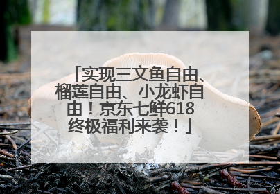 实现三文鱼自由、榴莲自由、小龙虾自由！京东七鲜618终极福利来袭！
