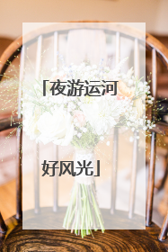 夜游运河好风光