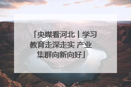 央媒看河北丨学习教育走深走实 产业集群向新向好