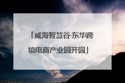 威海智慧谷·东华跨境电商产业园开园