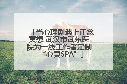 当心理剧遇上正念冥想 武汉市武东医院为一线工作者定制“心灵SPA”