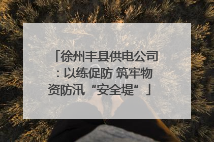 徐州丰县供电公司：以练促防 筑牢物资防汛“安全堤”