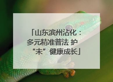 山东滨州沾化：多元精准普法 护“未”健康成长