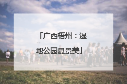 广西梧州：湿地公园夏景美