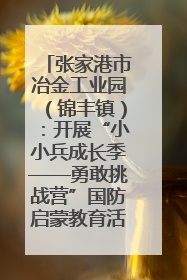 张家港市冶金工业园（锦丰镇）：开展“小小兵成长季——勇敢挑战营”国防启蒙教育活动