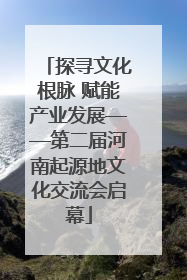 探寻文化根脉 赋能产业发展——第二届河南起源地文化交流会启幕