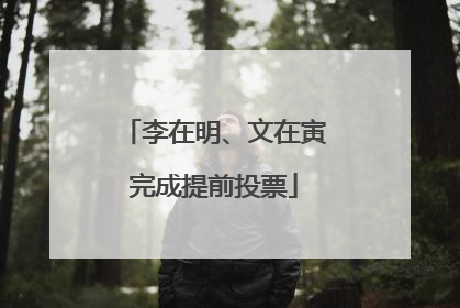 李在明、文在寅完成提前投票