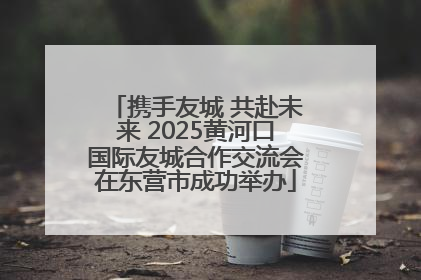 携手友城 共赴未来 2025黄河口国际友城合作交流会在东营市成功举办
