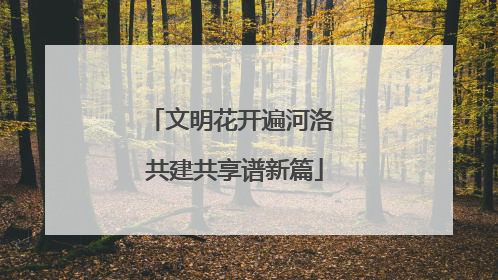 文明花开遍河洛 共建共享谱新篇