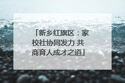 新乡红旗区：家校社协同发力 共商育人成才之道