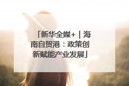 新华全媒+｜海南自贸港：政策创新赋能产业发展