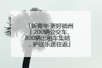新青年·更好德州丨200辆公交车、800辆出租车集结，护送乐迷往返