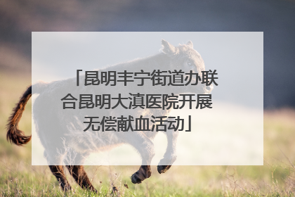 昆明丰宁街道办联合昆明大滇医院开展无偿献血活动