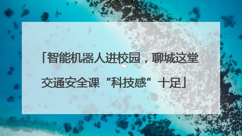 智能机器人进校园，聊城这堂交通安全课“科技感”十足