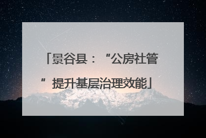 景谷县：“公房社管”提升基层治理效能
