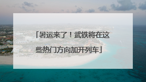 暑运来了！武铁将在这些热门方向加开列车