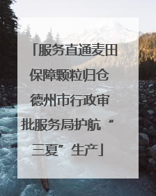 服务直通麦田 保障颗粒归仓 德州市行政审批服务局护航“三夏”生产