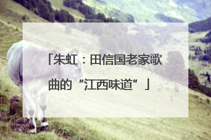 朱虹：田信国老家歌曲的“江西味道”