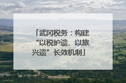 武冈税务：构建“以税护遗、以旅兴遗”长效机制