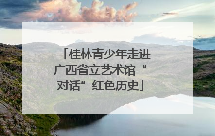 桂林青少年走进广西省立艺术馆“对话”红色历史