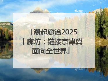 潮起廊洽2025丨廊坊：链接京津冀 面向全世界