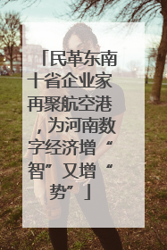 民革东南十省企业家再聚航空港，为河南数字经济增“智”又增“势”