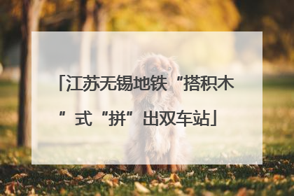 江苏无锡地铁“搭积木”式“拼”出双车站