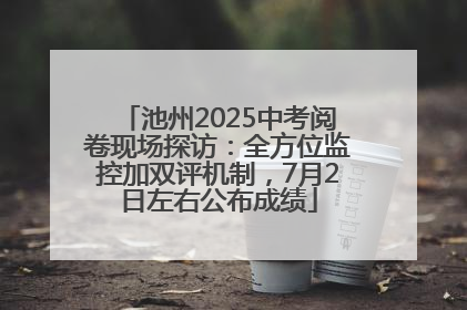 池州2025中考阅卷现场探访：全方位监控加双评机制，7月2日左右公布成绩