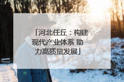 河北任丘：构建现代产业体系 助力高质量发展