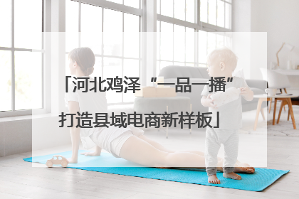 河北鸡泽“一品一播”打造县域电商新样板
