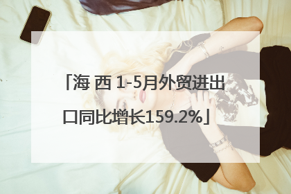 海 西 1-5月外贸进出口同比增长159.2%