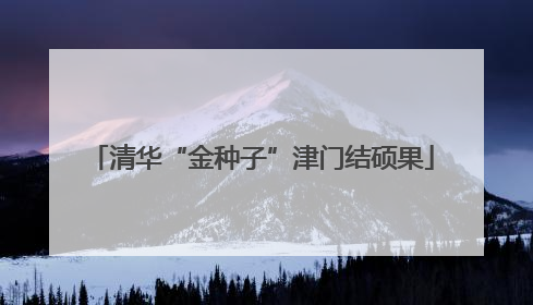 清华“金种子”津门结硕果
