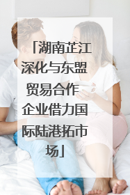 湖南芷江深化与东盟贸易合作 企业借力国际陆港拓市场