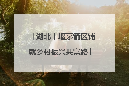 湖北十堰茅箭区铺就乡村振兴共富路