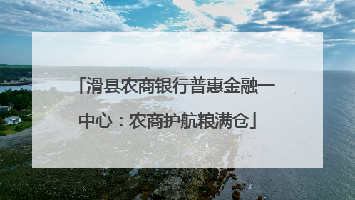 滑县农商银行普惠金融一中心：农商护航粮满仓