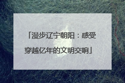 漫步辽宁朝阳：感受穿越亿年的文明交响