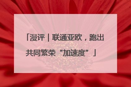 漫评｜联通亚欧，跑出共同繁荣“加速度”