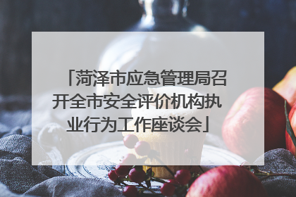 菏泽市应急管理局召开全市安全评价机构执业行为工作座谈会