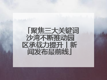 聚焦三大关键词 沙湾不断推动园区承载力提升丨新闻发布最前线