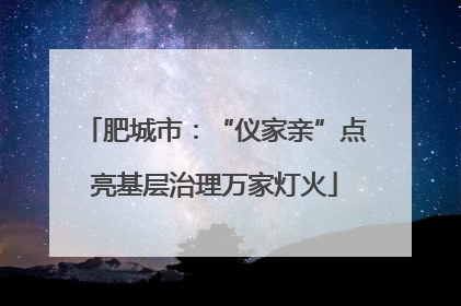 肥城市：“仪家亲”点亮基层治理万家灯火