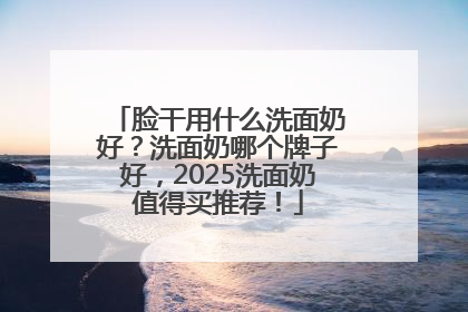 脸干用什么洗面奶好？洗面奶哪个牌子好，2025洗面奶值得买推荐！
