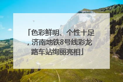 色彩鲜明、个性十足，济南地铁8号线彩龙路车站绚丽亮相