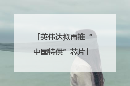 英伟达拟再推“中国特供”芯片
