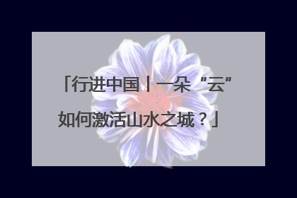 行进中国丨一朵“云”如何激活山水之城？